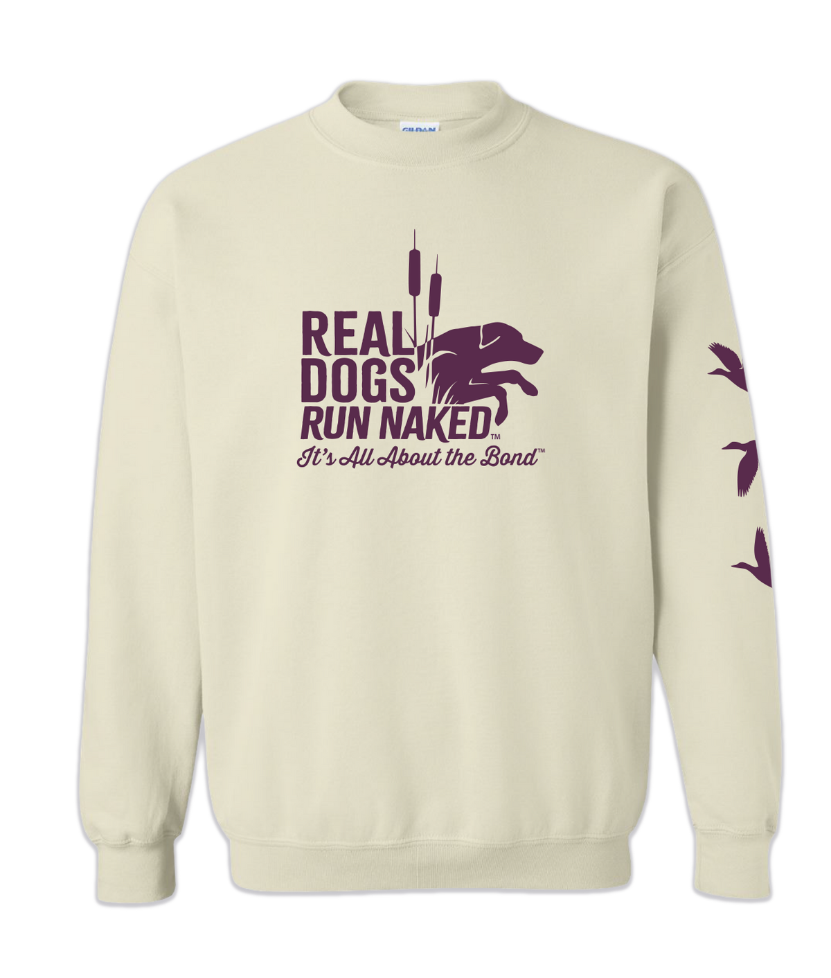 REAL DOGS RUN NAKED Crewneck - Real Dogs Run Naked
