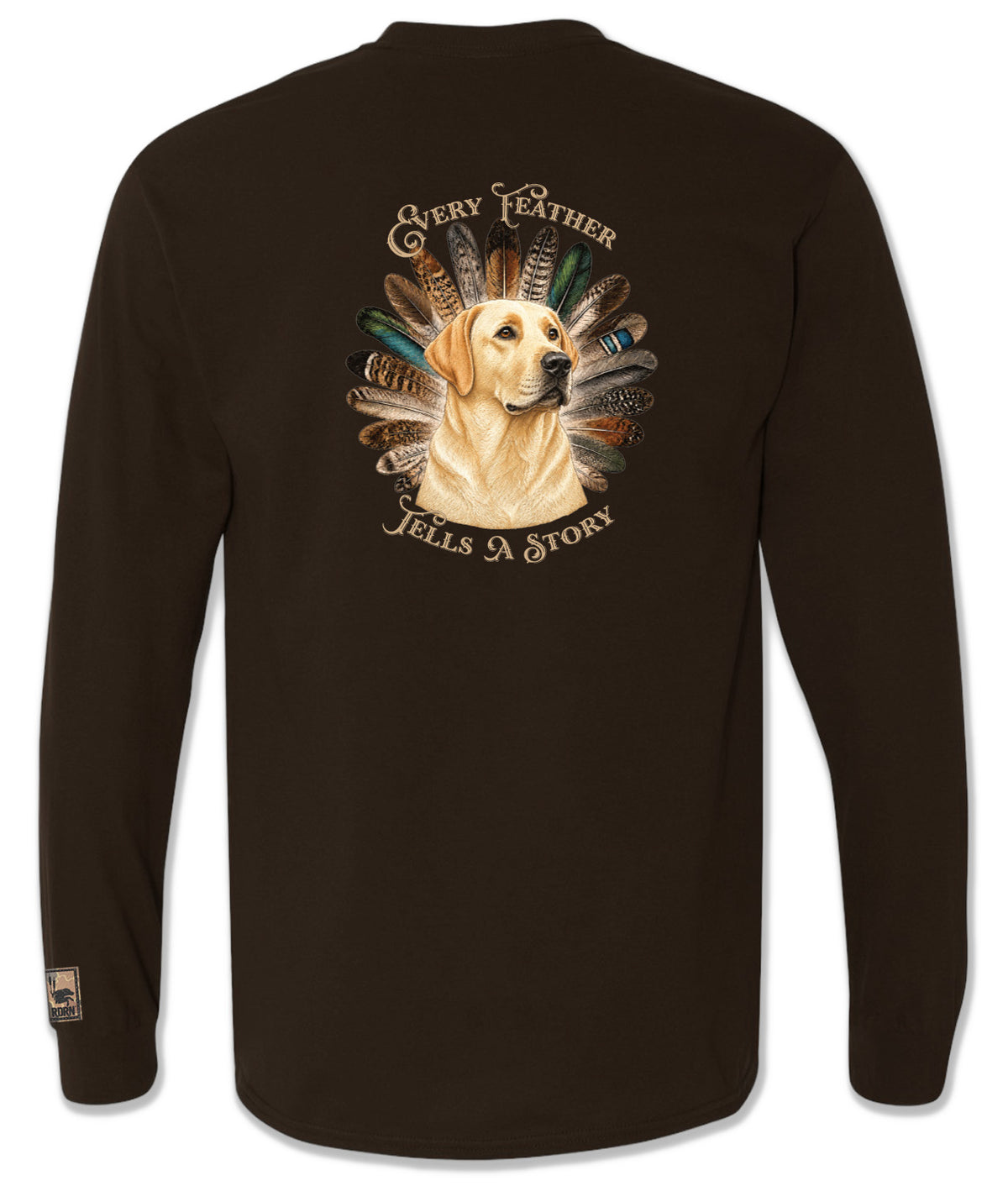 Yellow Lab Every Feather Tells a Story Long Sleeve