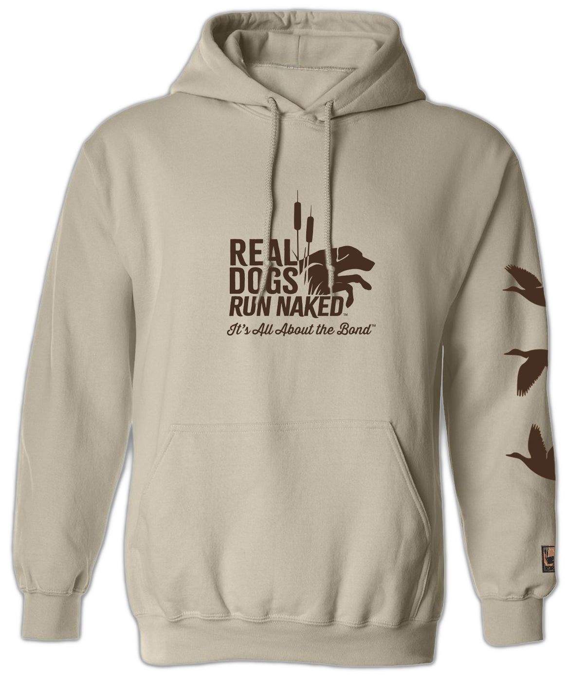 Real Dogs Run Naked™ Duck Sleeve Hoodie