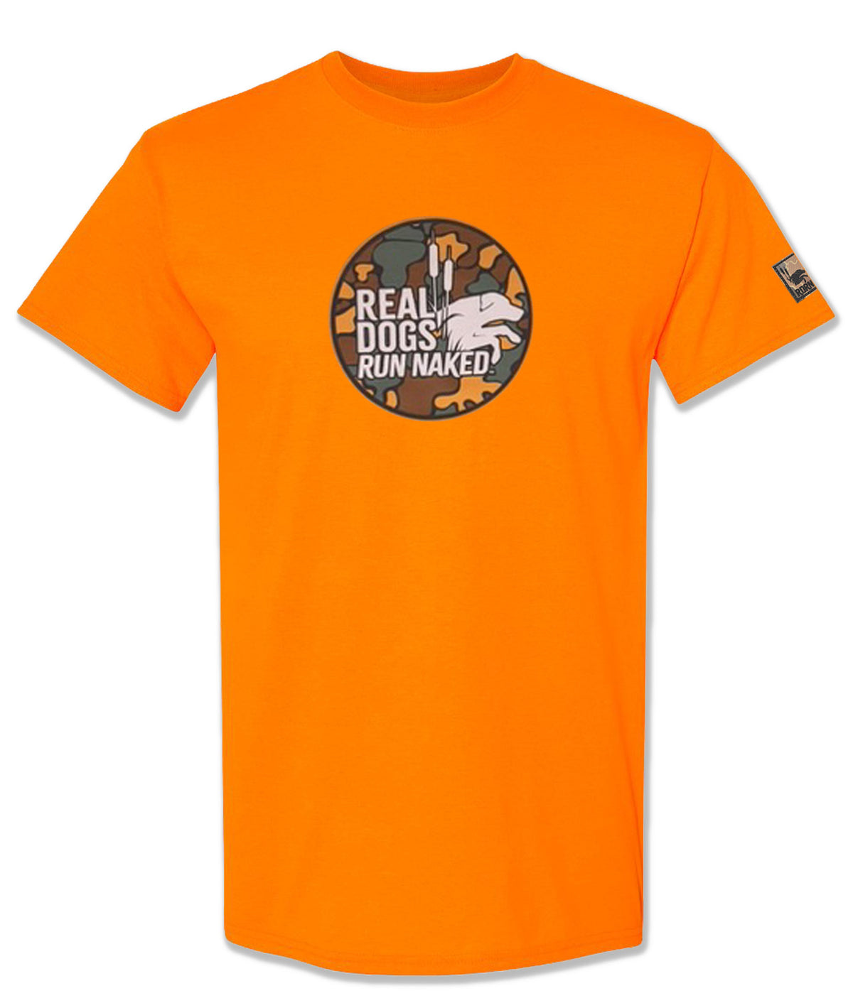 Real Dogs Run Naked™ Camo Circle T-Shirt