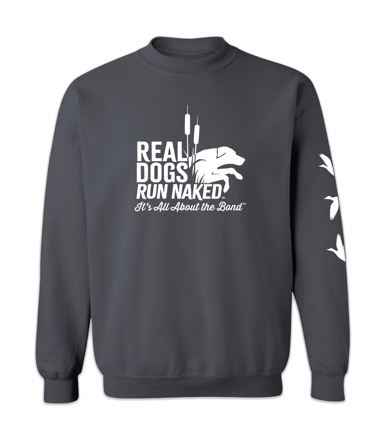 REAL DOGS RUN NAKED Crewneck - Real Dogs Run Naked