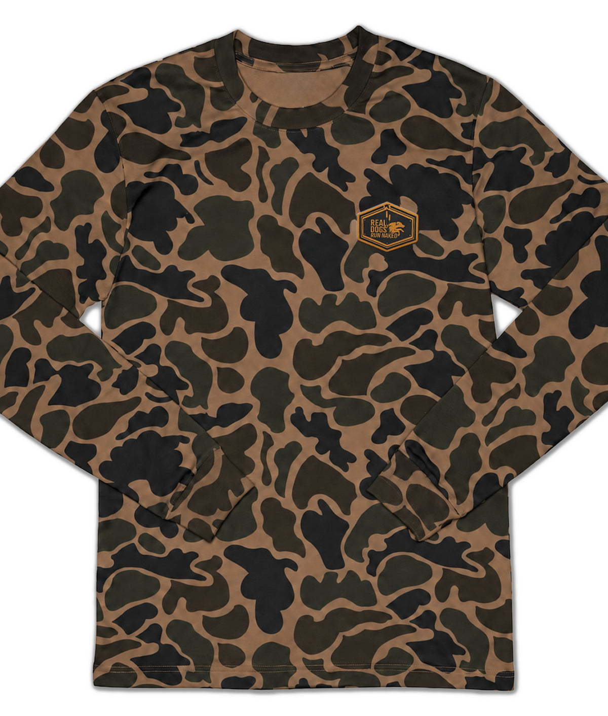 Duck Camo Long Sleeve Black Labrador Retriever - Every Feather Tells a Story