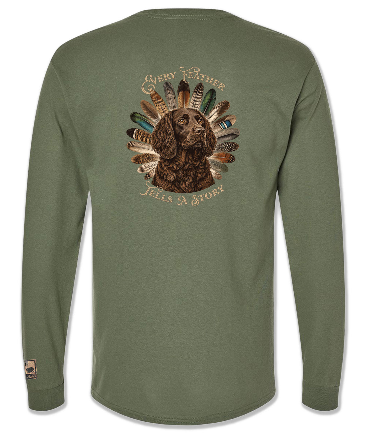 Boykin Spaniel Every Feather Tells a Story Long Sleeve