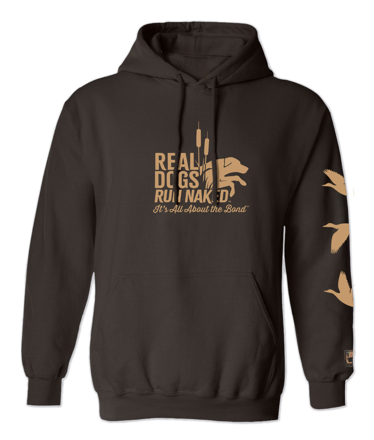 Real Dogs Run Naked™ Duck Sleeve Hoodie