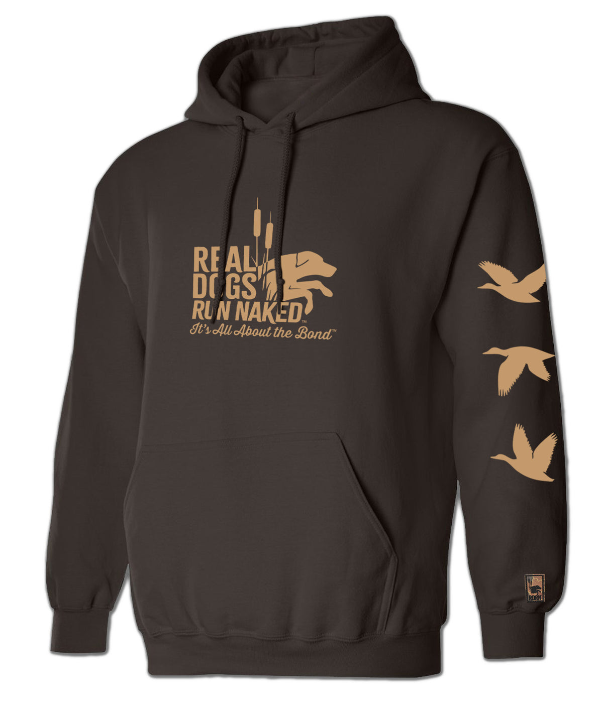 Real Dogs Run Naked™ Duck Sleeve Hoodie