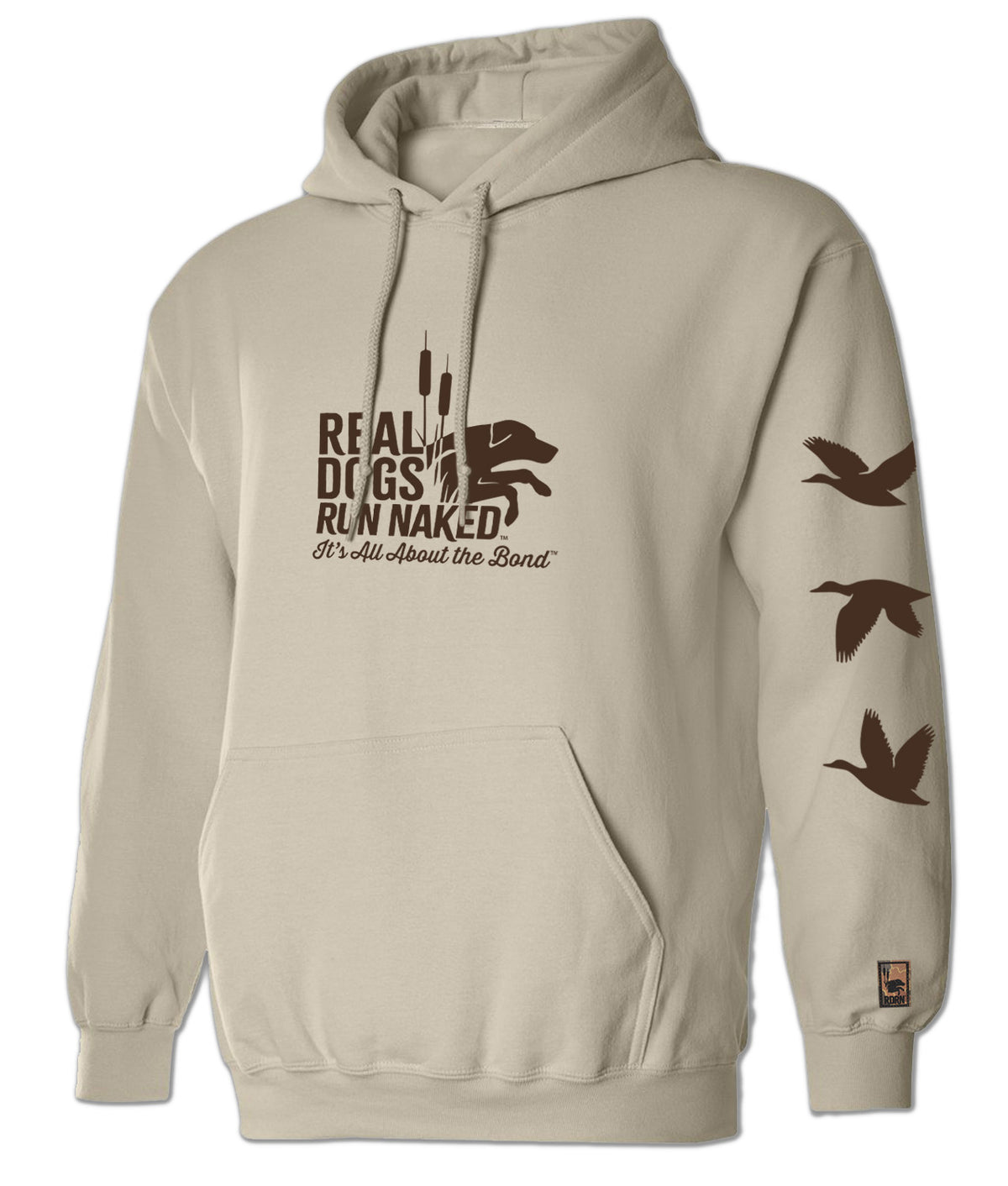 Real Dogs Run Naked™ Duck Sleeve Hoodie